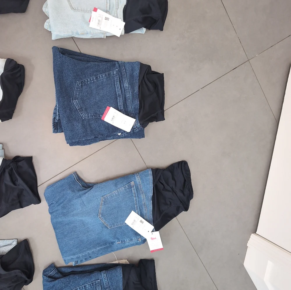 Womans Maternity New  Blue Jeans Pants Pregnancy - Picture 3 of 17